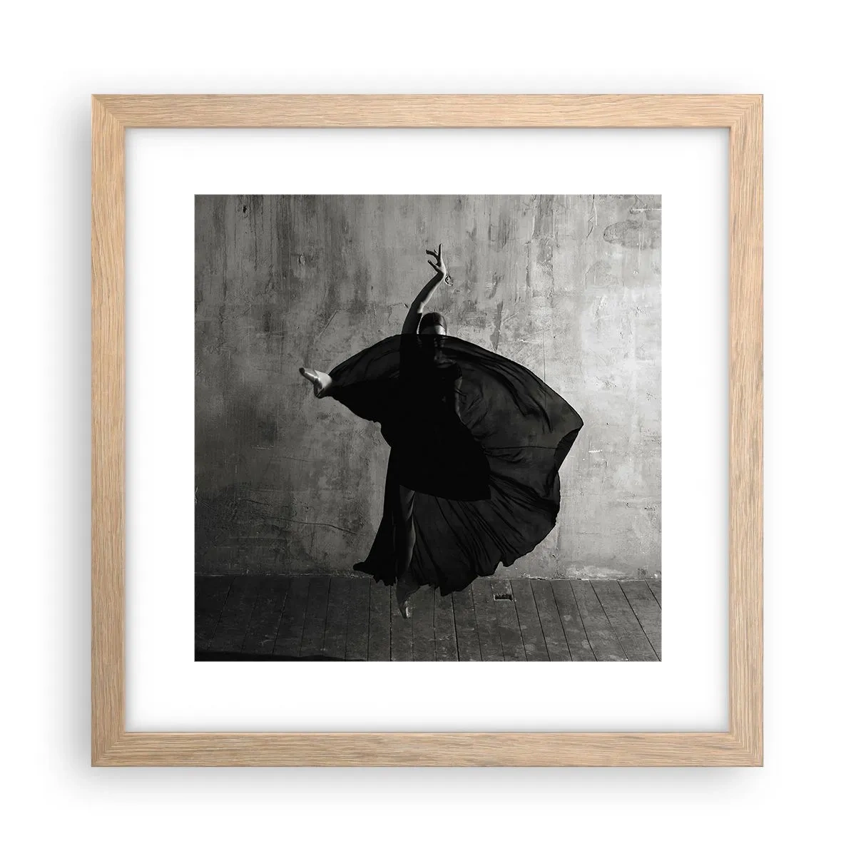 Poszter világos tölgy keretben - Szenvedélyes pas - 30x30 cm