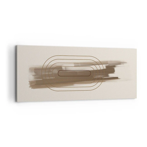 Vászonkép - Szürke fuvallat - 100x40 cm