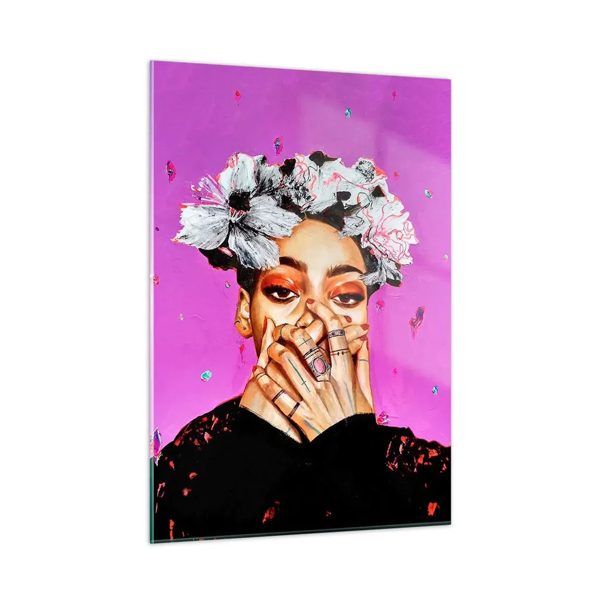 Üveg kép - Egy kis őrültség - 50x70 cm