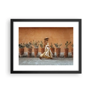 Poszter fehér keretben - Hippi stílusban - 40x30 cm