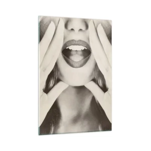 Üveg kép - Jövök már! - 80x120 cm