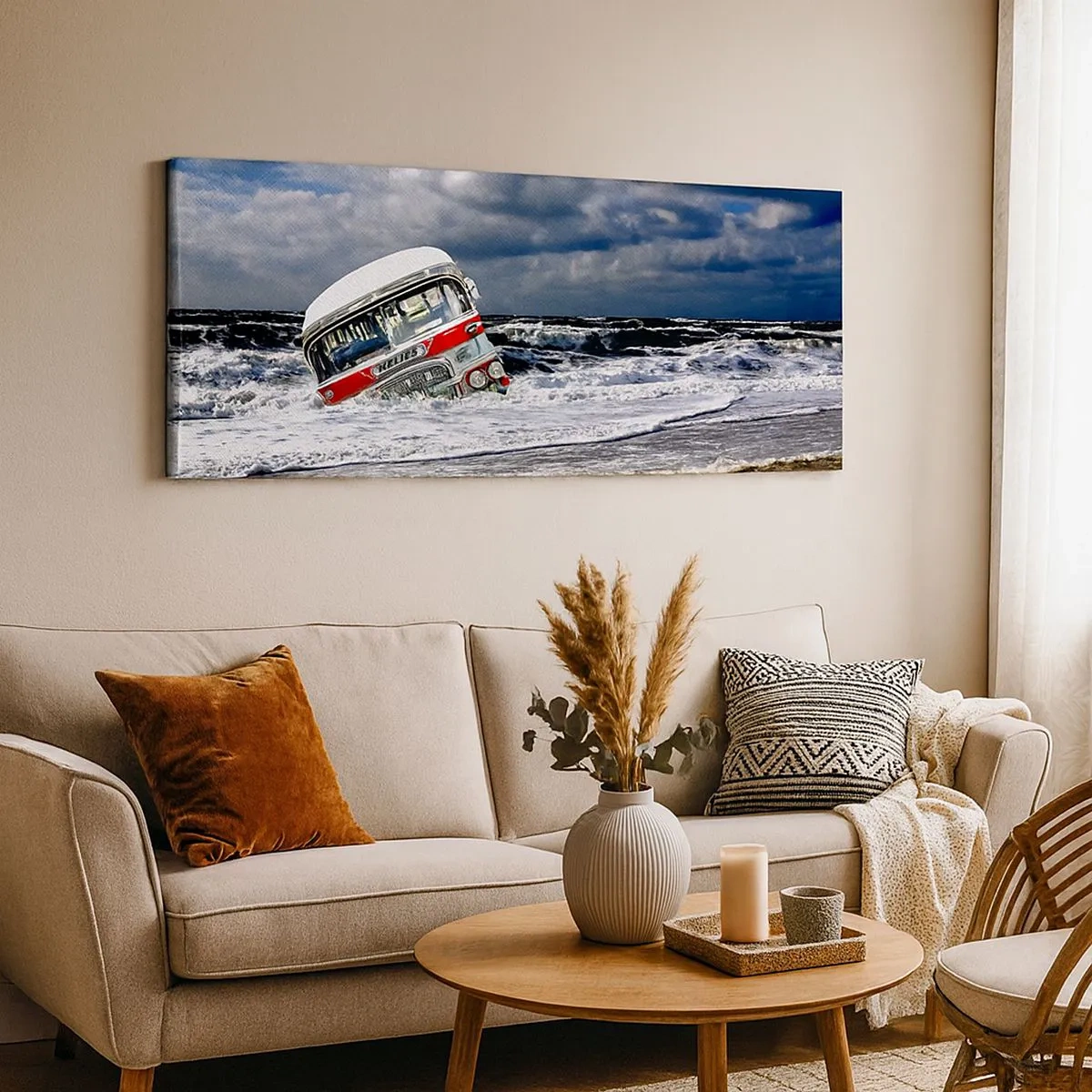 Vászonkép - Min csodálkozol? - 100x40 cm