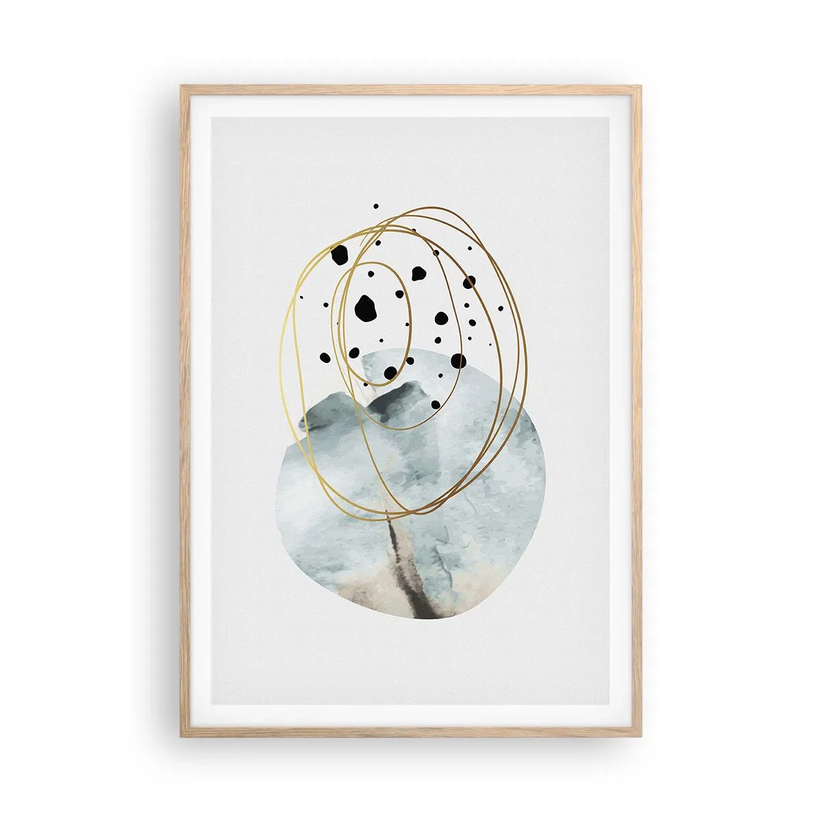 Poszter világos tölgy keretben - Az ölelő térben - 70x100 cm