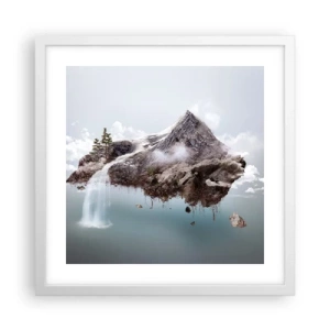 Poszter fekete keretben - Egy szürrealista szemével - 40x40 cm