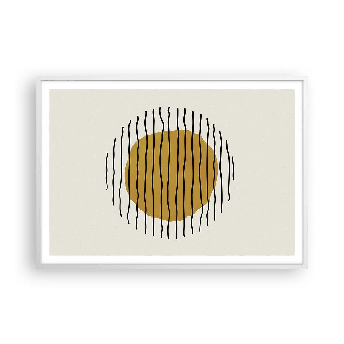 Poszter fekete keretben - A hőtől remegő absztrakció - 100x70 cm