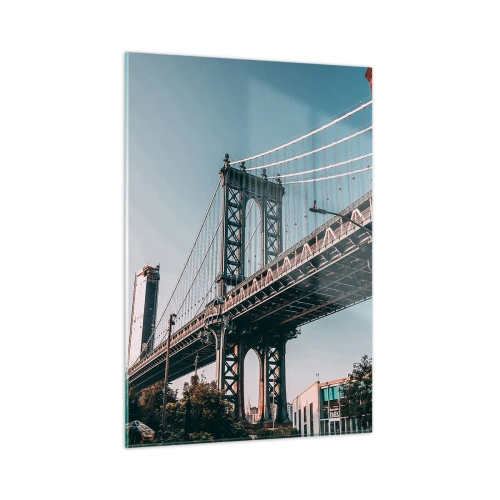 Üveg kép - A város hullámai fölött - 50x70 cm