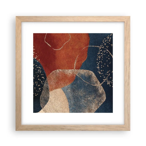 Poszter világos tölgy keretben - A lét könnyedsége - 30x30 cm