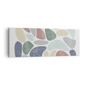 Vászonkép - Mozaik púderes színekből - 140x50 cm