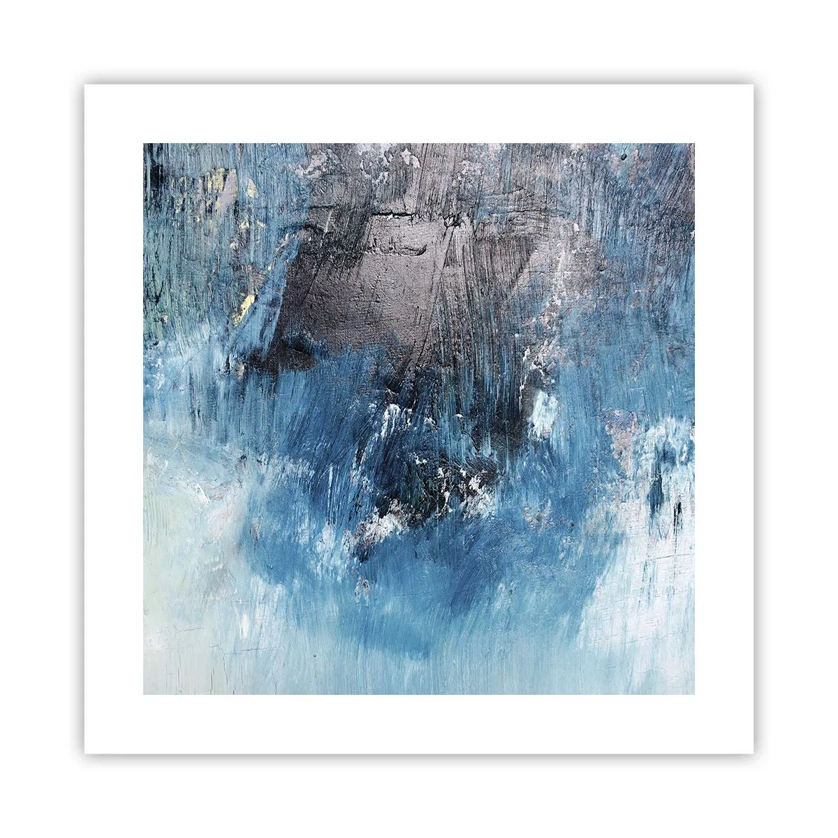 Poszter - Kék rapszódia - 40x40 cm