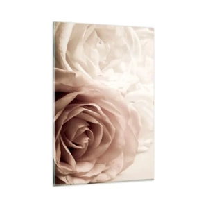 Üveg kép - Egy rózsa szívében - 80x120 cm