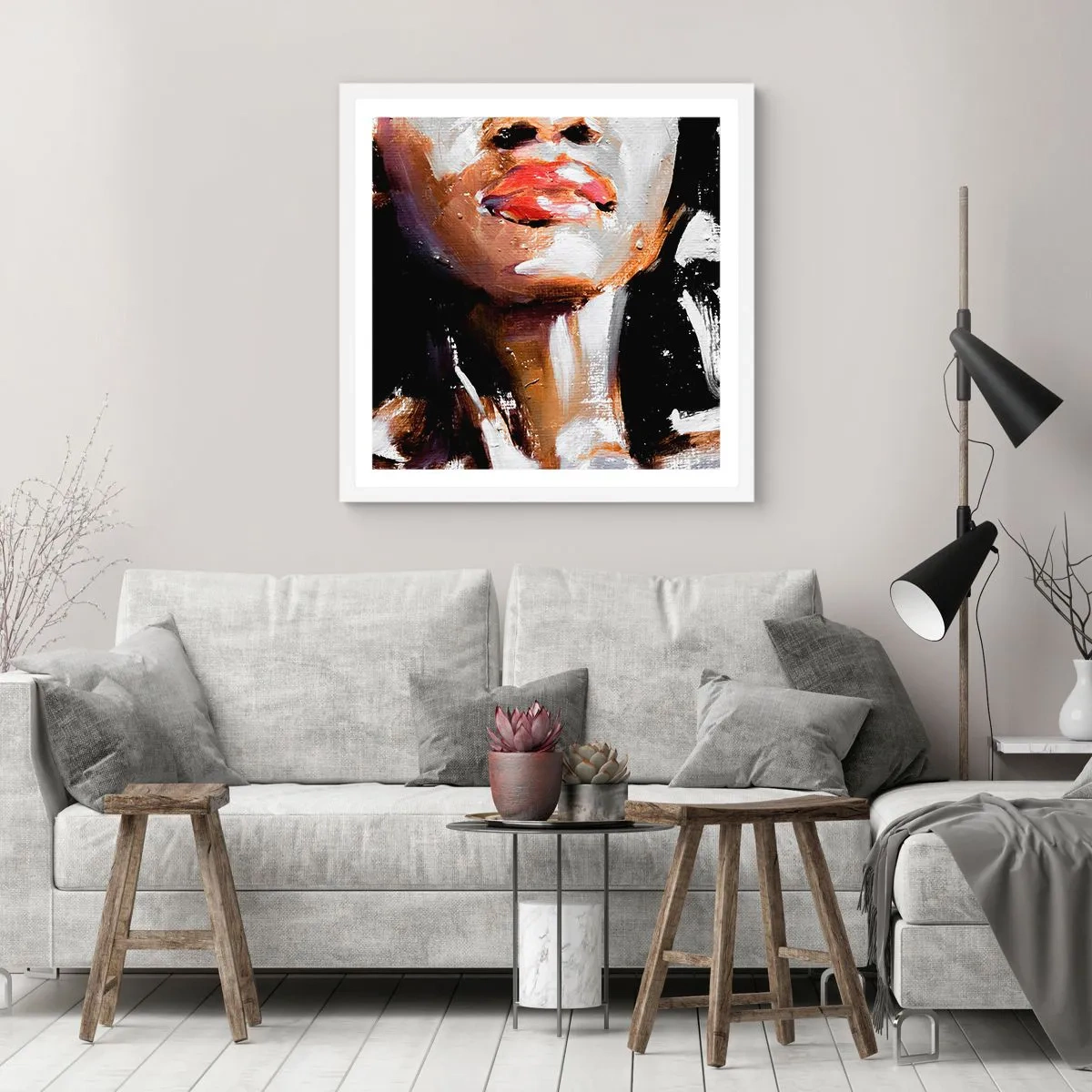 Poszter fekete keretben - Büszkeség előítélet nélkül - 50x50 cm