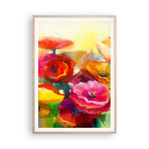 Poszter világos tölgy keretben - Nem csak piros - 70x100 cm