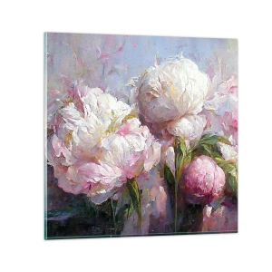 Üveg kép - Egy csokor, mely csordultig van élettel - 40x40 cm