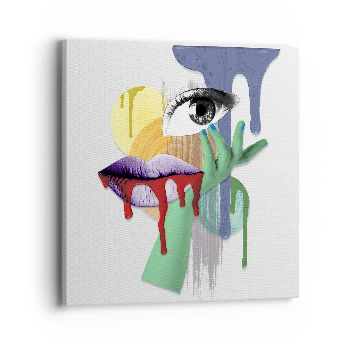 Vászonkép - Dekonstruált portré - 40x40 cm