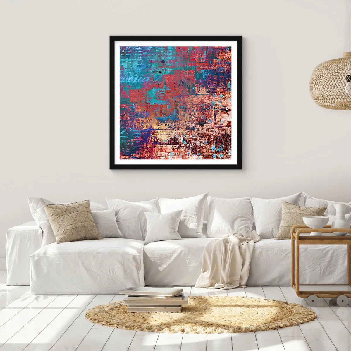 Poszter fehér keretben - Emlékezés és feledés - 30x30 cm