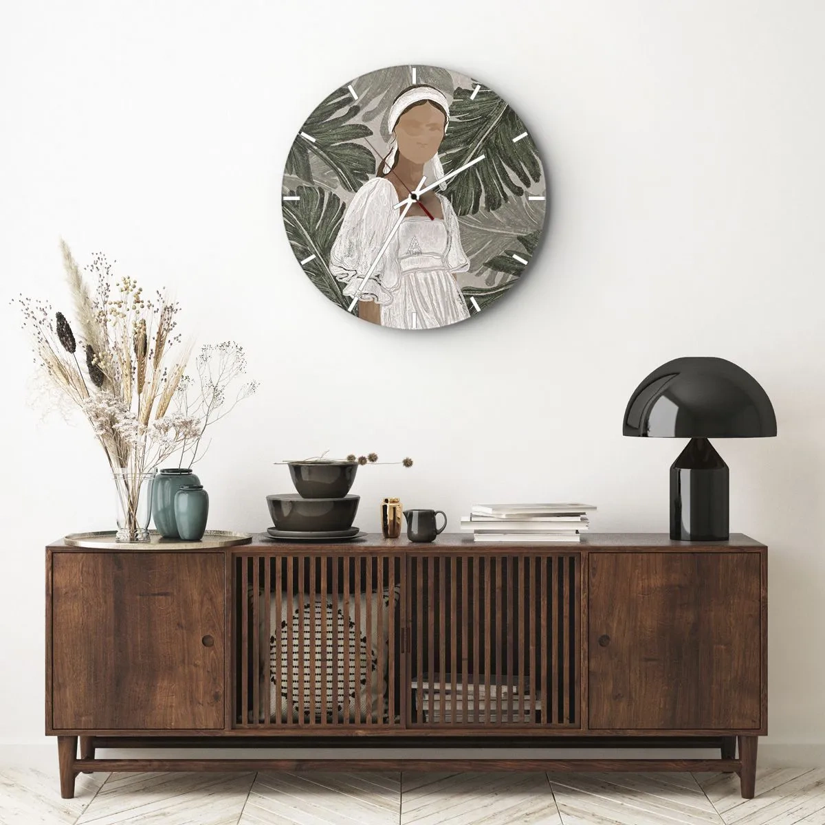 Falióra, Óra - Egzotikus portré - 30x30 cm