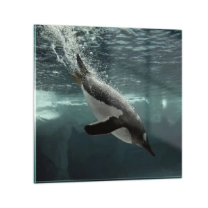 Üveg kép - Üdv a világomban - 70x70 cm