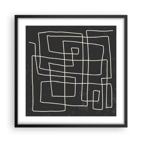 Poszter fehér keretben - Nem olyan egyszerű - 50x50 cm