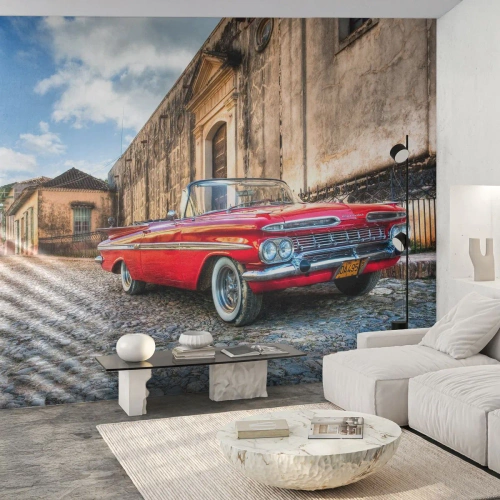 Egyedi tapéta Premium Canvas - Kubai érzelmek - Autóipari, Autó, Kuba