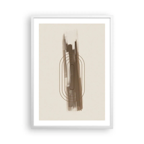 Poszter fekete keretben - Szürke fuvallat - 50x70 cm