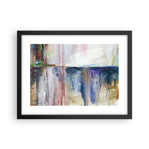 Poszter fehér keretben - Színes benyomások és társítások - 40x30 cm