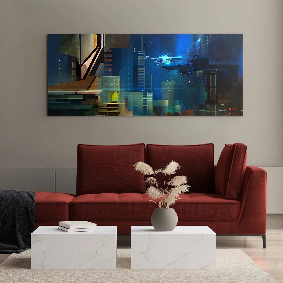 Üveg kép - A közel jövőben - 120x50 cm