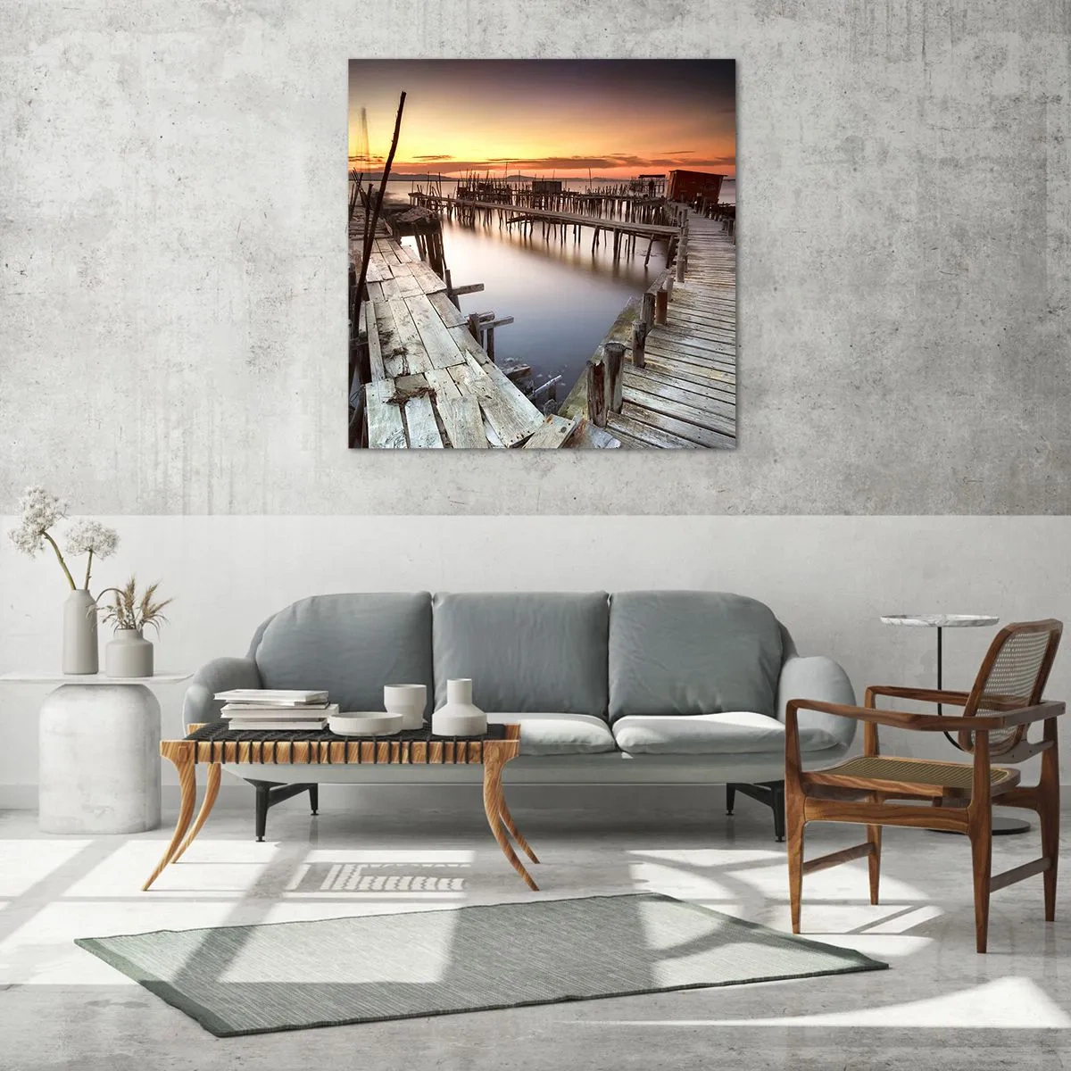 Üveg kép - Hiteles, nem turistabábu - 70x70 cm