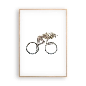 Poszter világos tölgy keretben - Remek gép - 70x100 cm