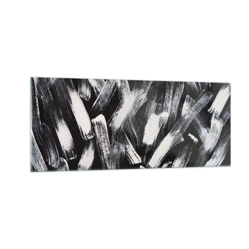 Üveg kép - Absztrakció az ipari szellemben - 100x40 cm