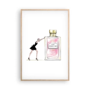 Poszter világos tölgy keretben - A nőiesség lényege - 61x91 cm