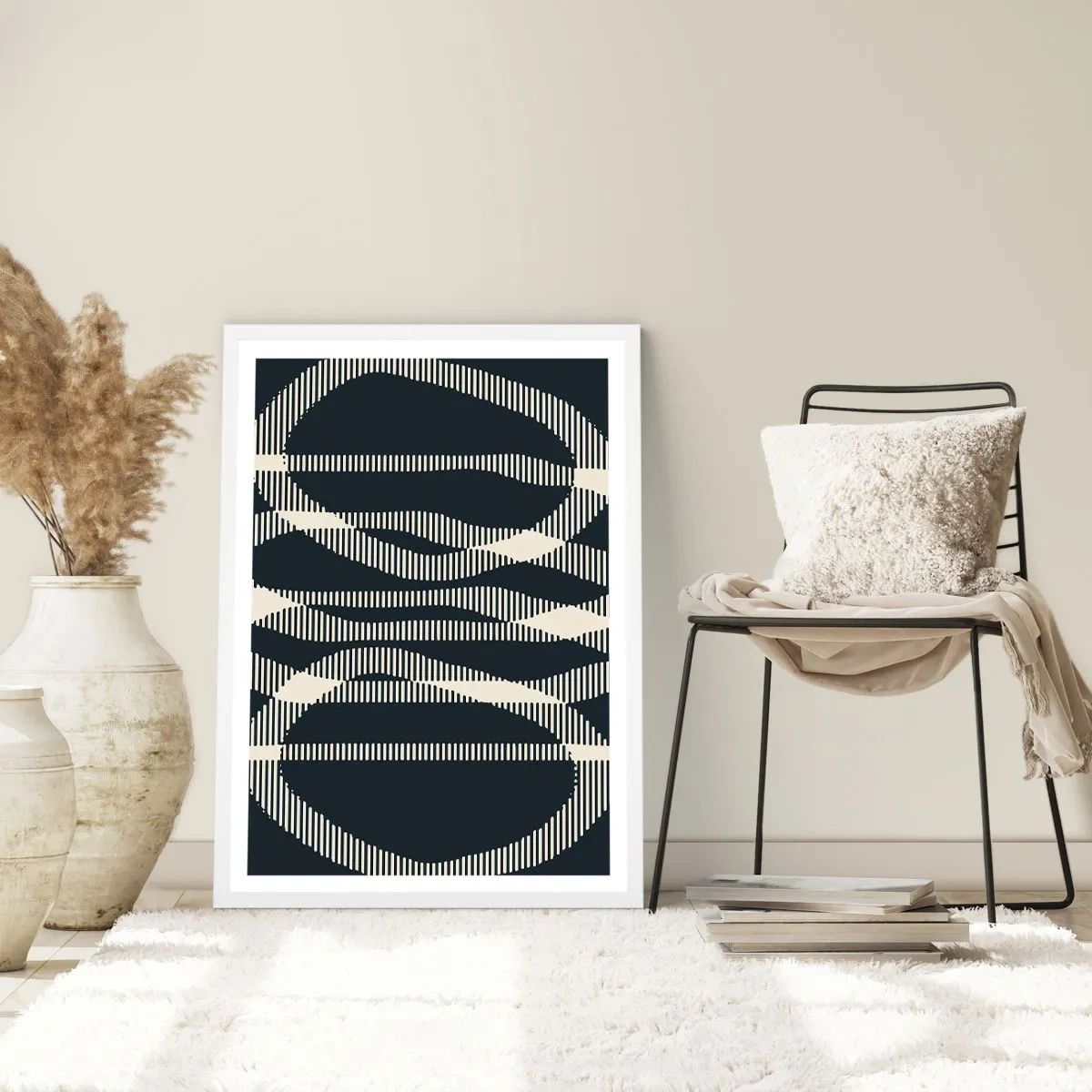 Poszter fekete keretben - Sötétség megtörése kísérlete - 40x50 cm