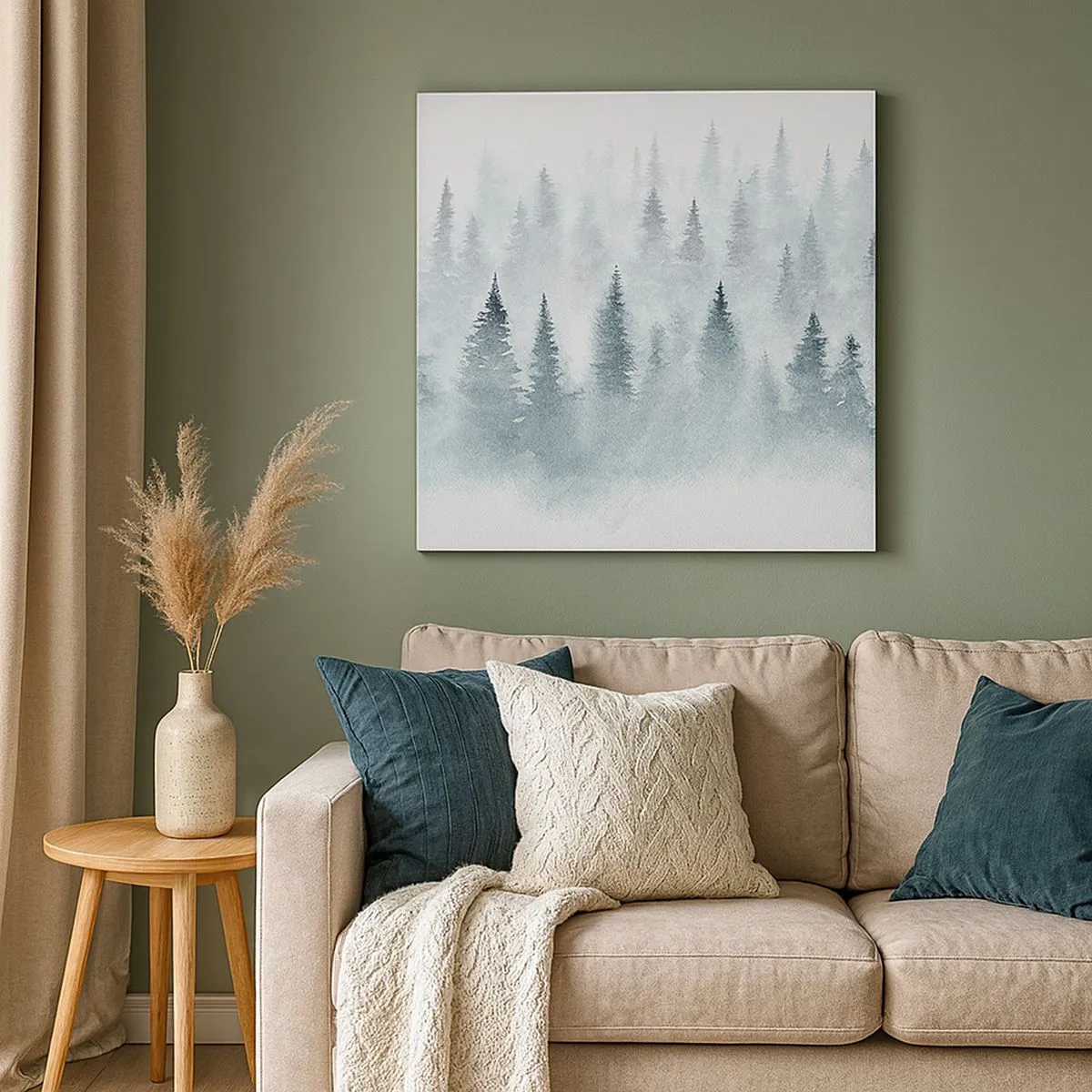 Vászonkép - Ködbe burkolózva - 30x30 cm