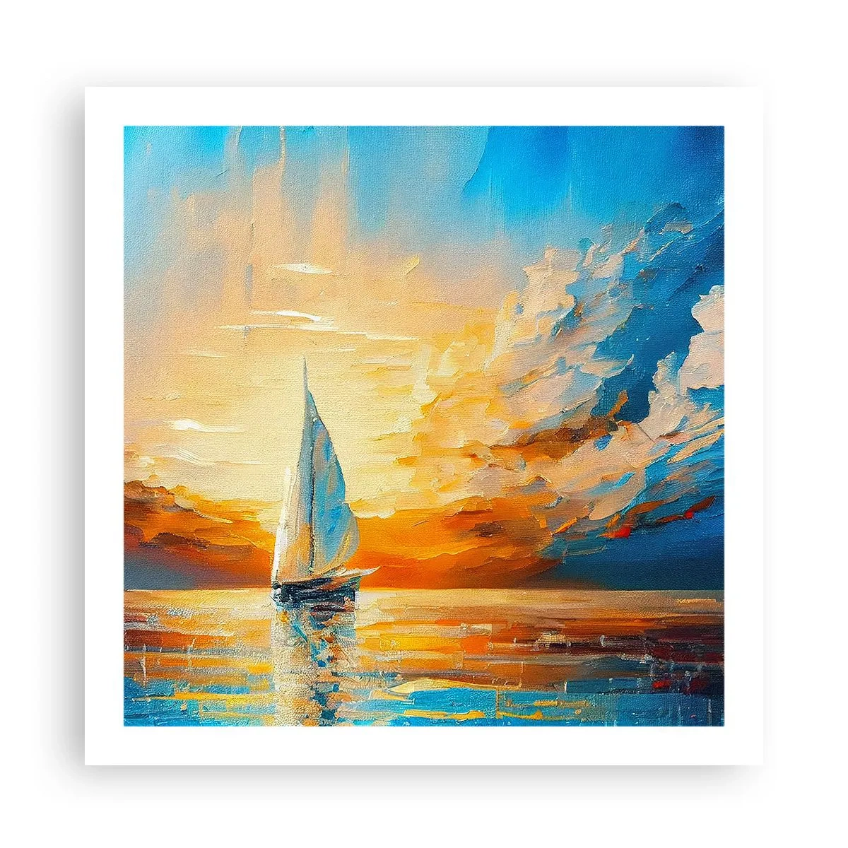 Poszter - Aranyban vitorlázva - 60x60 cm
