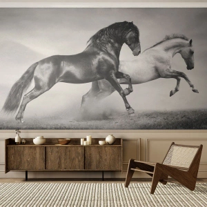 Fotótapéta Premium Sand - Angyalok és démonok - Állatok, Lovak, Természet - 100x70 cm