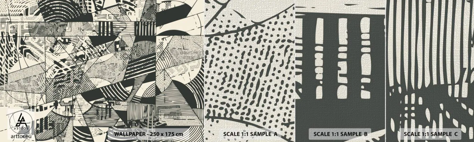 Fotótapéta Minta Premium Canvas - A jelenkor dinamikája - Absztrakció, Szüret, Grafika - 100x30 cm