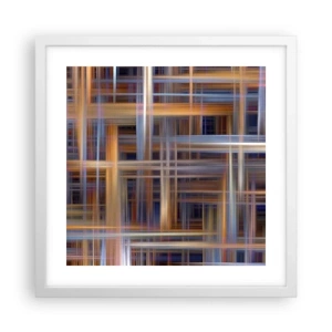 Poszter fekete keretben - Fényből szőtt - 40x40 cm