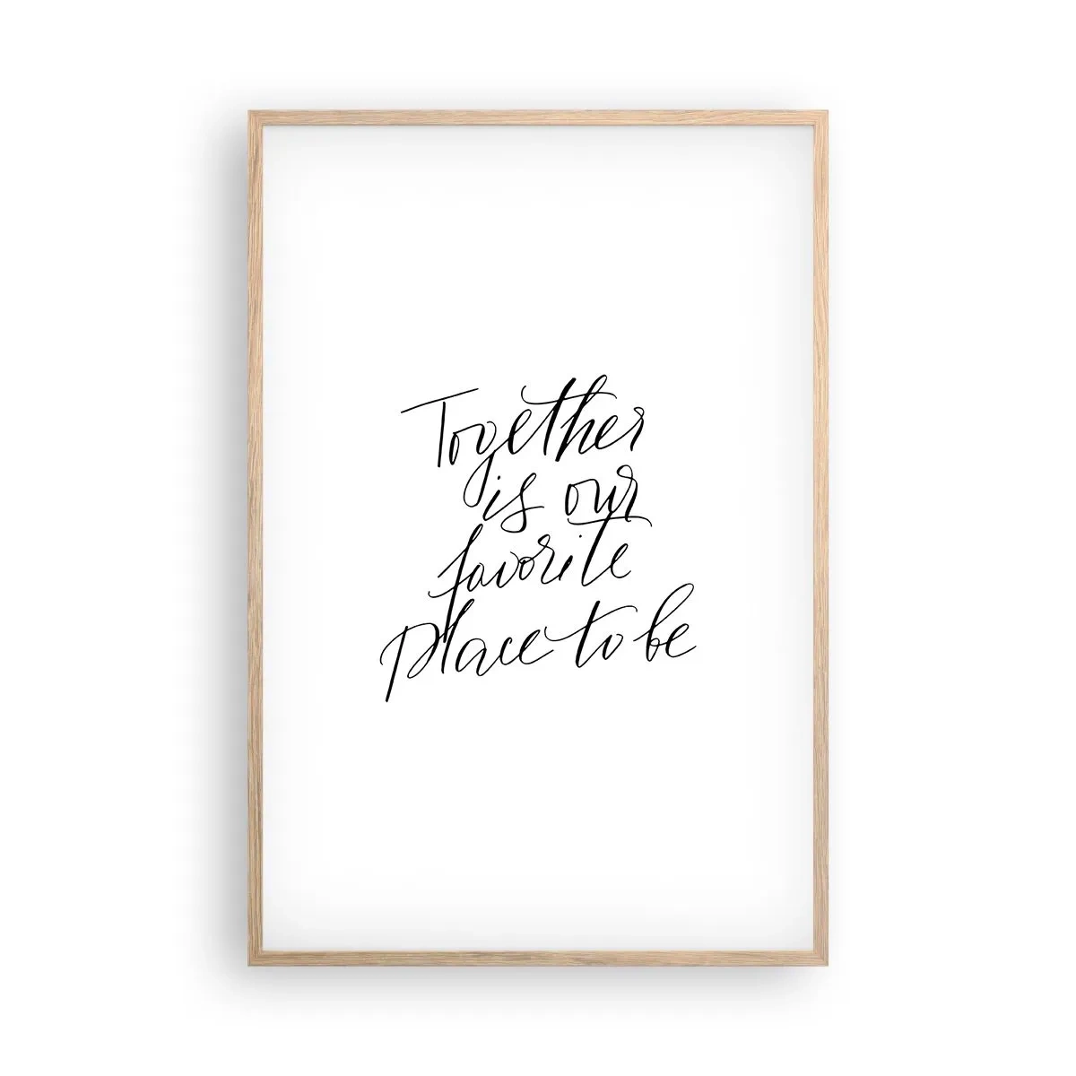 Poszter világos tölgy keretben - Te is érzed? - 61x91 cm