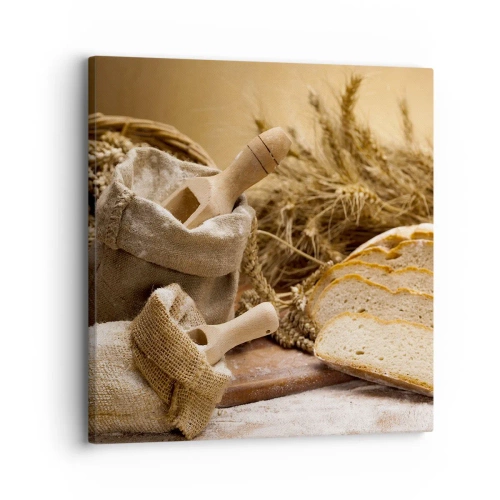 Vászonkép - Hogyan vágta le a késsel - 30x30 cm