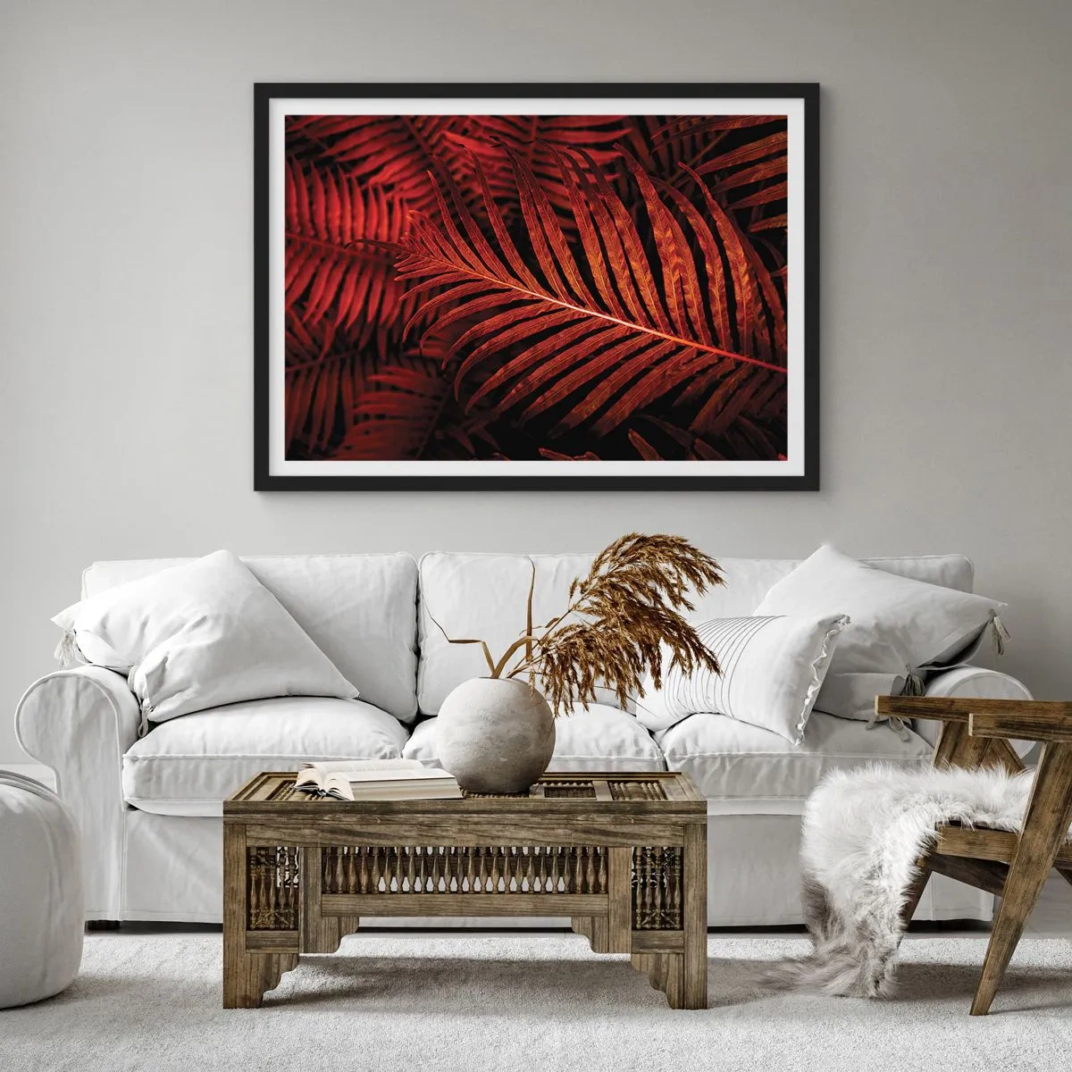Poszter fehér keretben - Az élet vörös színe - 100x70 cm