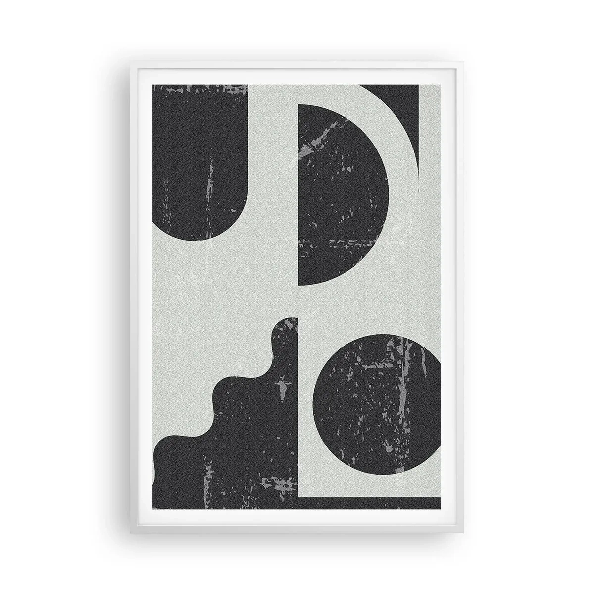 Poszter fekete keretben - Kompozíció fent és lent - 70x100 cm