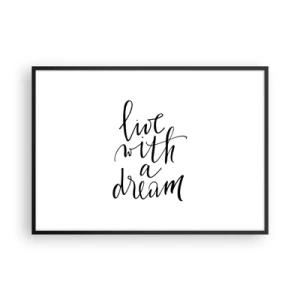 Poszter fehér keretben - Természetesen - 100x70 cm