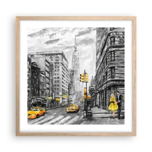 Poszter világos tölgy keretben - Egy New York-i történet - 50x50 cm