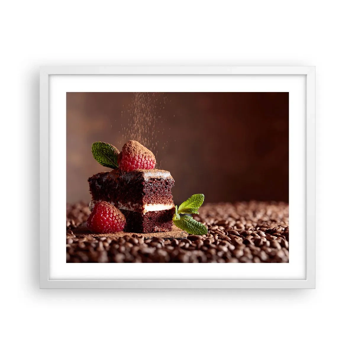 Poszter fekete keretben - Az élet édes - 50x40 cm