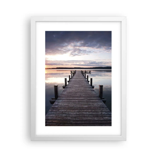 Poszter fekete keretben - Csendes határ a nappal és az éjszaka között - 30x40 cm