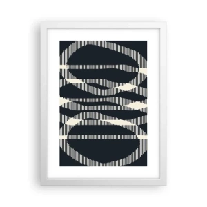 Poszter fekete keretben - Sötétség megtörése kísérlete - 30x40 cm