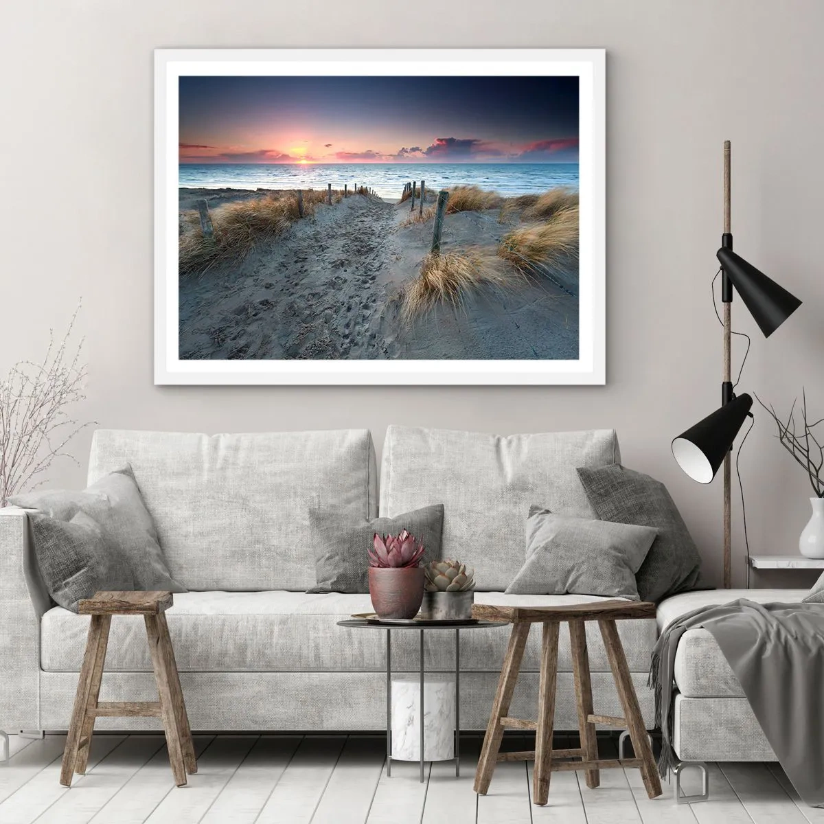 Poszter fekete keretben - Kiöntöttél egy sugárzó szivárványos fényt... - 91x61 cm