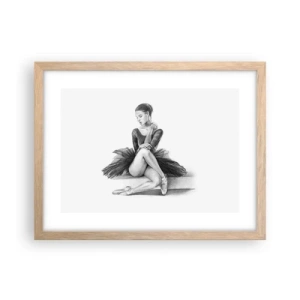 Poszter világos tölgy keretben - A tánccal elvarázsolva - 40x30 cm