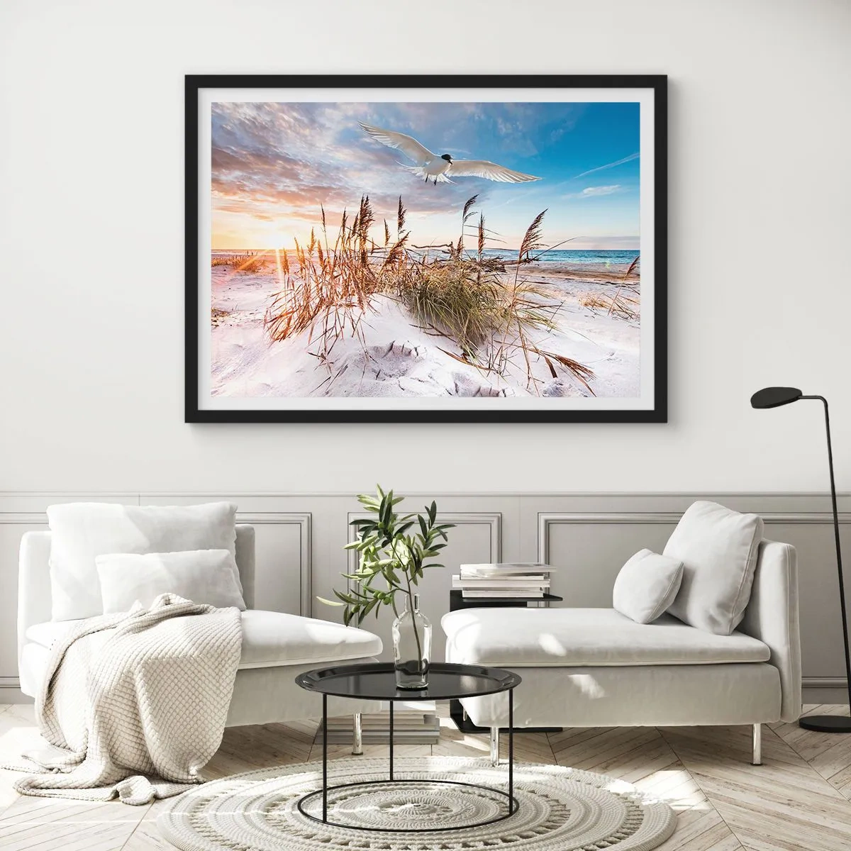 Poszter fehér keretben - A tengeri szél - 70x50 cm
