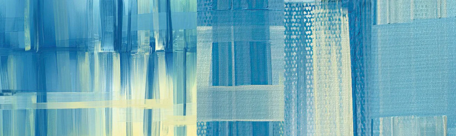 Fotótapéta Minta Premium Canvas - Kompozíció türkizkékben - Absztrakció, Övek, Tengeri - 100x30 cm