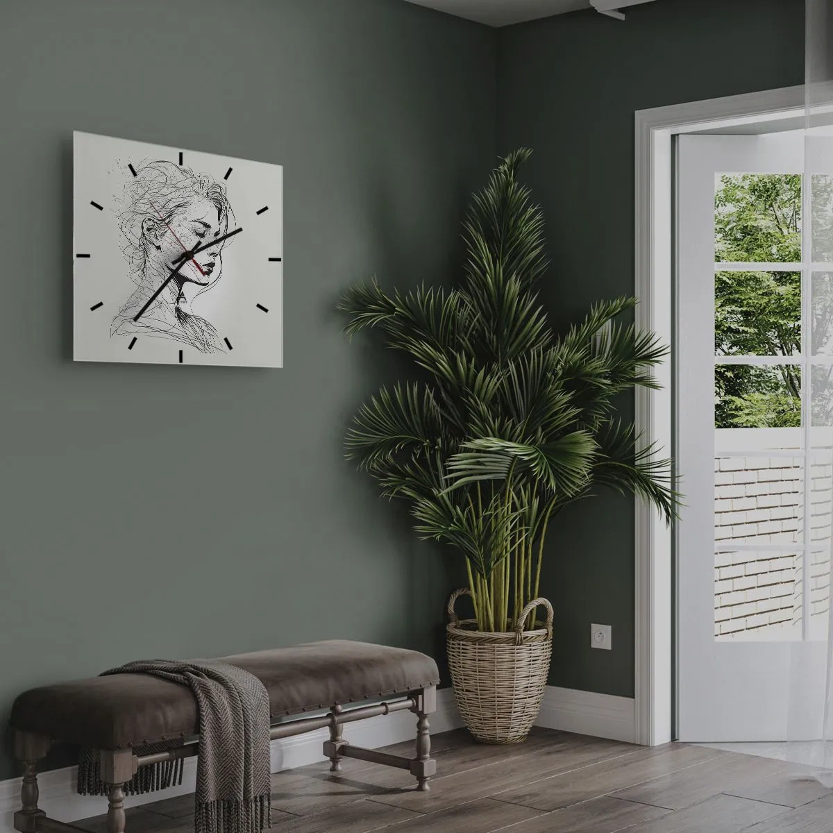 Falióra, Óra - Portré álmodozásban - 30x30 cm